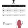 imageSaphiRose Womens Long Rain Jacket Waterproof Lightweight Hooded RaincoatPink