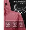 imageSaphiRose Womens Long Rain Jacket Waterproof Lightweight Hooded RaincoatPink