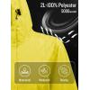 imageSaphiRose Womens Long Rain Jacket Waterproof Lightweight Hooded RaincoatYellow