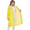 imageSaphiRose Womens Long Rain Jacket Waterproof Lightweight Hooded RaincoatYellow