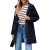 imageSaphiRose Womens Waterproof Rain Jacket Lightweight Raincoat Hooded Windbreaker Trench CoatNavy