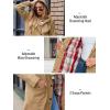 imageSaphiRose Womens Waterproof Rain Jacket Lightweight Raincoat Hooded Windbreaker Trench CoatTan