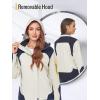 imageSaphiRose Womens Waterproof Rain jacket Lightweight Active Outdoor Raincoat with Removable HoodBeige