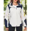 imageSaphiRose Womens Waterproof Rain jacket Lightweight Active Outdoor Raincoat with Removable HoodBeige