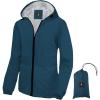 imageSaphiRose Lightweight Rain Jacket Women Waterproof Breathable Raincoat Packable Hooded WindbreakerDeep Blue