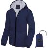 imageSaphiRose Lightweight Rain Jacket Women Waterproof Breathable Raincoat Packable Hooded WindbreakerNavy