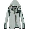 imageSaphiRose Womens Waterproof Rain jacket Lightweight Active Outdoor Raincoat with Removable HoodLight Green