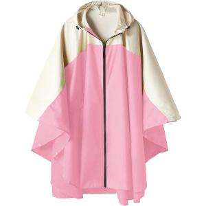 imageSaphiRose Unisex Rain Poncho Hooded Waterproof Raincoat for Adults WomenApinkwhite
