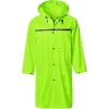 imageMens Long Hooded Safety Rain Jacket Waterproof Emergency Raincoat PonchoGreen