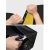 imageMens Rain Suit High Visibility Reflective Work Rain Jacket Pants for All Sport Farm Fishing MotorcycleHivis BlackYellow