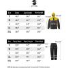 imageMens Rain Suit High Visibility Reflective Work Rain Jacket Pants for All Sport Farm Fishing MotorcycleHivis BlackYellow