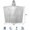 imageSaphiRose Disposable Rain Ponchos Emergency Clear Poncho