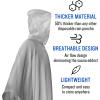 imageSaphiRose Disposable Rain Ponchos Emergency Clear PonchoAdults Clear 4 Packs
