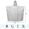 imageSaphiRose Disposable Rain Ponchos Emergency Clear PonchoKids Clear 5 Packs