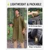 imageSaphiRose Extra Thick Hooded Rain Poncho Double Layer Waterproof Raincoat Jacket for Men Women AdultsBrown