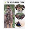 imageSaphiRose Extra Thick Hooded Rain Poncho Double Layer Waterproof Raincoat Jacket for Men Women AdultsCamouflage