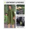 imageSaphiRose Extra Thick Hooded Rain Poncho Double Layer Waterproof Raincoat Jacket for Men Women AdultsGreen