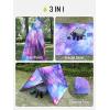 imageSaphiRose Extra Thick Hooded Rain Poncho Double Layer Waterproof Raincoat Jacket for Men Women AdultsUniverse