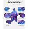 imageSaphiRose Extra Thick Hooded Rain Poncho Double Layer Waterproof Raincoat Jacket for Men Women AdultsUniverse