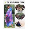 imageSaphiRose Extra Thick Hooded Rain Poncho Double Layer Waterproof Raincoat Jacket for Men Women AdultsUniverse