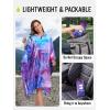 imageSaphiRose Extra Thick Hooded Rain Poncho Double Layer Waterproof Raincoat Jacket for Men Women AdultsUniverse