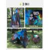 imageSaphiRose Extra Thick Hooded Rain Poncho Double Layer Waterproof Raincoat Jacket for Men Women AdultsUniverse Galaxy