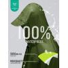 imageSaphiRose Hooded Rain Poncho Waterproof Raincoat Jacket for Men Women AdultsArmy Green