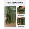 imageSaphiRose Hooded Rain Poncho Waterproof Raincoat Jacket for Men Women AdultsArmy Green