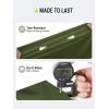 imageSaphiRose Hooded Rain Poncho Waterproof Raincoat Jacket for Men Women AdultsArmy Green