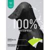 imageSaphiRose Hooded Rain Poncho Waterproof Raincoat Jacket for Men Women AdultsBlack
