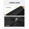 imageSaphiRose Hooded Rain Poncho Waterproof Raincoat Jacket for Men Women AdultsBlack02 With Reflective Stripes