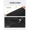imageSaphiRose Hooded Rain Poncho Waterproof Raincoat Jacket for Men Women AdultsBlack05 With Reflective Stripes