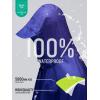 imageSaphiRose Hooded Rain Poncho Waterproof Raincoat Jacket for Men Women AdultsDeep Blue