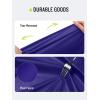 imageSaphiRose Hooded Rain Poncho Waterproof Raincoat Jacket for Men Women AdultsDeep Blue02 With Reflective Stripes