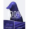 imageSaphiRose Hooded Rain Poncho Waterproof Raincoat Jacket for Men Women AdultsDeep Blue03 With Reflective Stripes