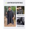 imageSaphiRose Hooded Rain Poncho Waterproof Raincoat Jacket for Men Women AdultsGrey