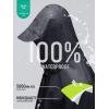 imageSaphiRose Hooded Rain Poncho Waterproof Raincoat Jacket for Men Women AdultsGrey