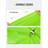 imageSaphiRose Hooded Rain Poncho Waterproof Raincoat Jacket for Men Women AdultsNeon Green