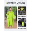 imageSaphiRose Hooded Rain Poncho Waterproof Raincoat Jacket for Men Women AdultsNeon Yellow