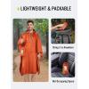 imageSaphiRose Hooded Rain Poncho Waterproof Raincoat Jacket for Men Women AdultsOrange02 With Reflective Stripes