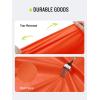 imageSaphiRose Hooded Rain Poncho Waterproof Raincoat Jacket for Men Women AdultsOrange02 With Reflective Stripes