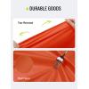 imageSaphiRose Hooded Rain Poncho Waterproof Raincoat Jacket for Men Women AdultsOrange03 With Reflective Stripes
