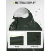 imageSaphiRose Long Sleeve Rain Jacket Extra Length Waterproof Rain Poncho with Hood and Pockets for AdultsArmy Green