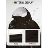 imageSaphiRose Long Sleeve Rain Jacket Extra Length Waterproof Rain Poncho with Hood and Pockets for AdultsBlack