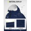 imageSaphiRose Long Sleeve Rain Jacket Extra Length Waterproof Rain Poncho with Hood and Pockets for AdultsNavy