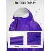 imageSaphiRose Long Sleeve Rain Jacket Extra Length Waterproof Rain Poncho with Hood and Pockets for AdultsPurple