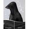 imageSaphiRose Long Sleeves Rain Poncho Waterproof Unisex Raincoat Jacket for Adults Men WomenBlack Long Sleeves