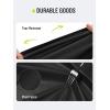 imageSaphiRose Long Sleeves Rain Poncho Waterproof Unisex Raincoat Jacket for Adults Men WomenBlack Long Sleeves