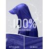 imageSaphiRose Long Sleeves Rain Poncho Waterproof Unisex Raincoat Jacket for Adults Men WomenBlue Long Sleeves