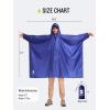imageSaphiRose Long Sleeves Rain Poncho Waterproof Unisex Raincoat Jacket for Adults Men WomenBlue Long Sleeves